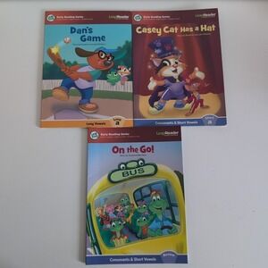 Leap Frog Early Reading Series Leap Reader Interactive Books Lot of 3 Lng Shrt A